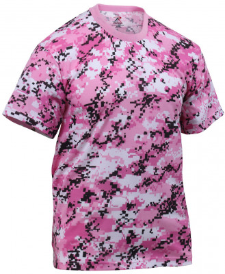 Футболка Rothco T-Shirt Pink Digital Camo 8957, фото