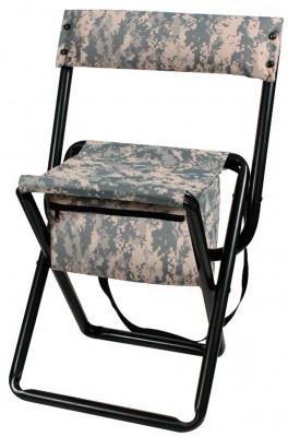Складные стулья на алюминиевой раме со спинкой Rothco Deluxe Camo Stool w/ Pouch, фото
