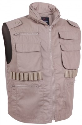 Жилет многофункциональный с капюшоном хаки Rothco Ranger Vest Khaki 6552, фото