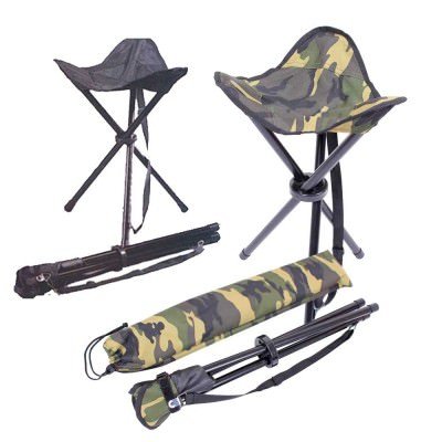 Складные стулья для пикника или туризма на трех ножках Rothco Collapsible Stool With Carry Strap, фото