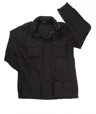 Винтажная куртка черная Rothco Vintage Lightweight M-65 Jacket Black 8751, фото