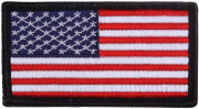 Rothco American Flag Patch Full Color with Black Border / Forward 1884