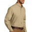 Темно-бежевая рубашка с длинным рукавом Port Authority Long Sleeve Carefree Poplin Shirt Wheat W100 - Темно-бежевая рубашка с длинным рукавом Port Authority Long Sleeve Carefree Poplin Shirt Wheat W100