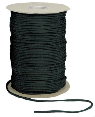 Паракорд нейлоновый черный Rothco Nylon Paracord 550lb 600 Ft Spool Black 301, фото