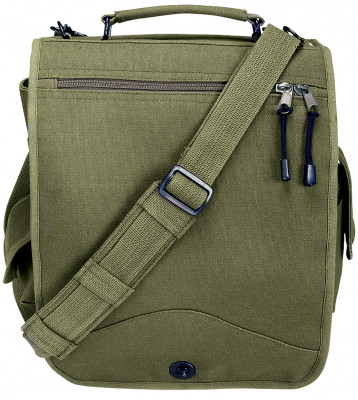 Сумка инженера оливковая винтажная Rothco Vintage Canvas M 51 Engineers Field Bag Olive Drab 8612, фото