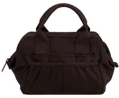 Черная винтажная каркасная сумка для инструментов Rothco Heavyweight Canvas Platoon Tool Bag Black 9797, фото