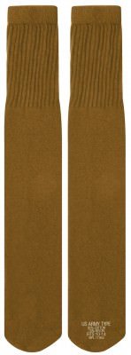 Американские военные койотовые носки без пятки Elder Hosiery U.S. Army Type Tube Socks Coyote Brown 6126, фото