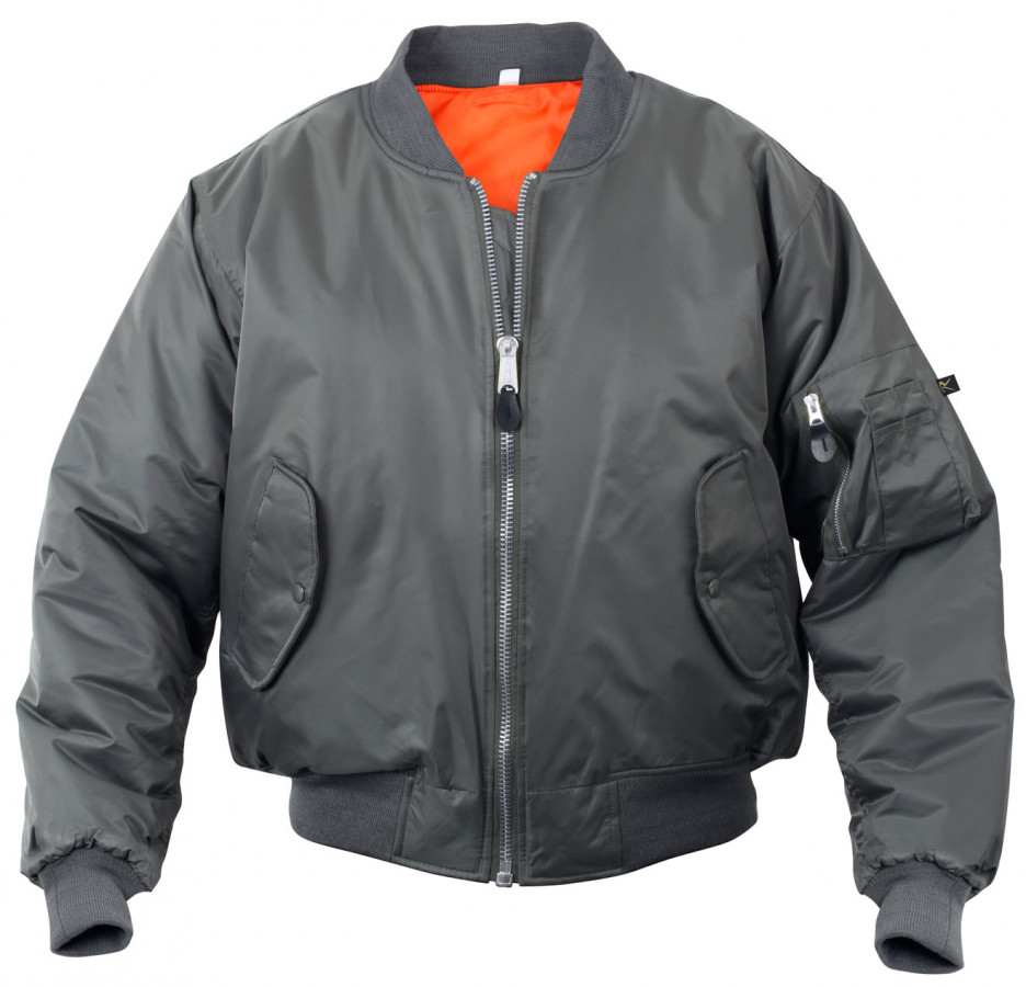 Rothco MA 1 Flight Jacket Gun Metal Grey 7350