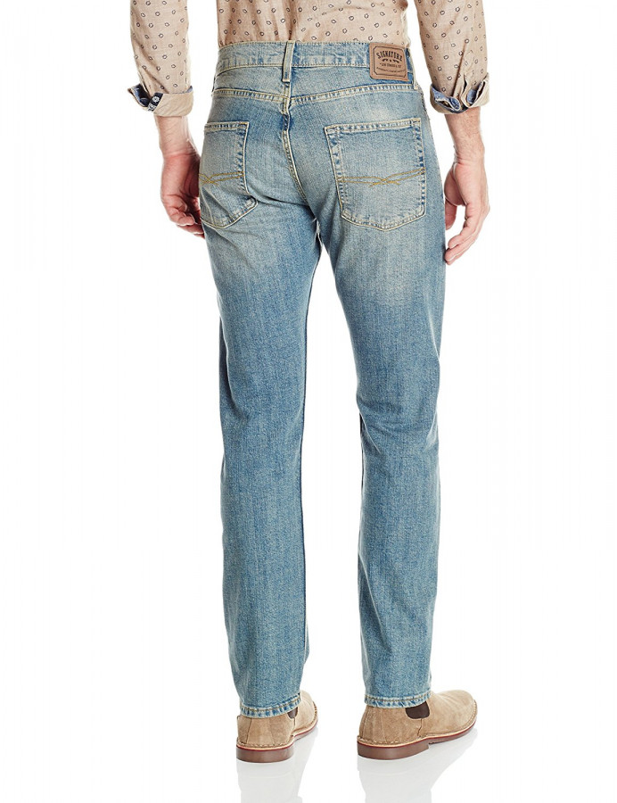 Мужские джинсы Signature by Levi Strauss & Co Men's Slim Straight Jean Napa  купить Киев | www.aquamir.kiev.ua