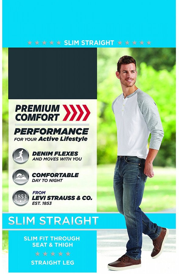 Signature by Levi Strauss Co Men s Slim Straight