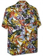 Men's Kahala Garden Men's Hawaiian Shirt 410-3968 Cream