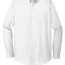 Белая рубашка с длинным рукавом Port Authority Long Sleeve Carefree Poplin Shirt White W100 - Белая рубашка с длинным рукавом Port Authority Long Sleeve Carefree Poplin Shirt White W100