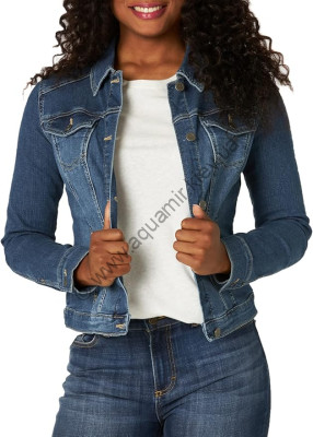 Женская синяя джинсовая куртка трекер Riders by Lee Indigo Women's Denim Jacket Weathered, фото