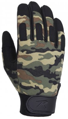 Перчатки тактические Rothco Lightweight All-Purpose Duty Gloves Woodland Camo 4429, фото