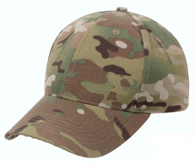 Камуфлированная бейсболка мультикам Rothco Supreme Camo Low Profile Cap MultiCam 8287, фото