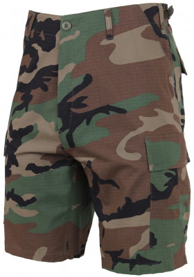 Шорты рип-стоп лесной камуфляж вудланд Rothco Rip-Stop BDU Short Woodland Camo 7056, фото