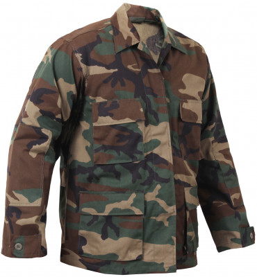 Китель лесной камуфляж вудланд Rothco BDU Shirt Woodland Camo 7940, фото