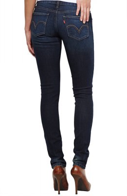 Levis Women 524 Skinny Jeans | Indigo Dessert - 115070216, фото