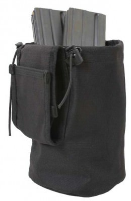 Черный подсумок для пустых магазинов Rothco MOLLE Roll-Up Utility Dump Pouch Black 51007, фото