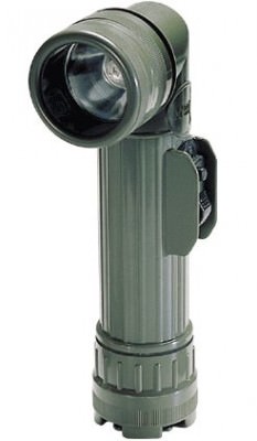 Американский военный угловой фонарь Fulton Genuine G.I. Anglehead Flashlight Olive Drab 688, фото