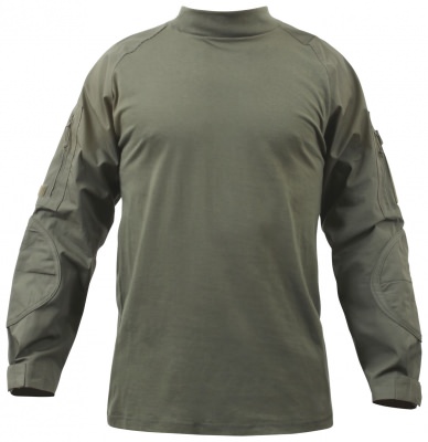 Рубашка под бронежилет Rothco Military FR NYCO Combat Shirt Olive Drab 90015, фото