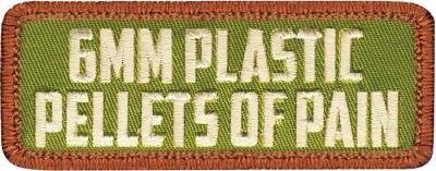 Страйкбольная нашивка с липучкой велкро «Гранулы боли» Rothco Pellets of Pain Morale Patch 72190, фото