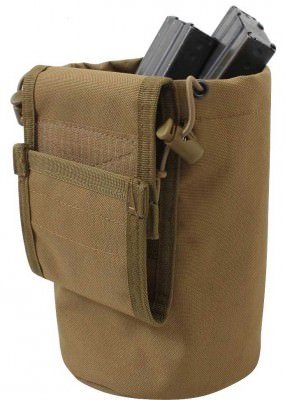 Койотовый складной подсумок для пустых магазинов Rothco MOLLE Roll-Up Utility Dump Pouch Coyote 51007, фото