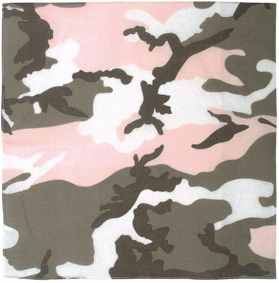 Бандана хлопковая розовый приглушенный камуфляж Rothco Bandana Subdued Pink Camo (56 x 56 см) 4026, фото