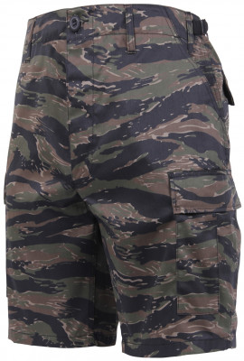 Шорты карго тигровый лесной камуфляж Rothco BDU Short Tiger Stripe Camo 7085, фото