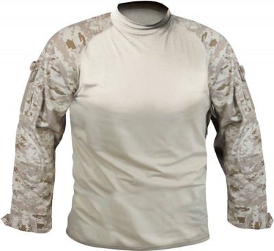 Рубашка под бронежилет пустынный цифровой камуфляж Rothco Military FR NYCO Combat Shirt Desert Digital Camo 90020, фото