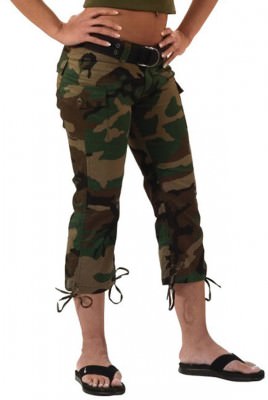 Брюки женские Rothco Womens Capri Pants Woodland Camo - 1040 , фото