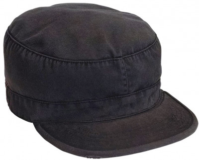 Кепка винтажная Rothco Vintage Fatigue Cap Black 4503, фото