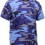 Футболка городской электрический синий камуфляж Rothco T-Shirts Electric Blue Camo 60173 - Футболка камуфлированная Rothco T-Shirts Electric Blue Camo 60173