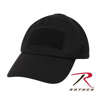 Тактическая черная софтшеловая бейсболка Rothco Soft Shell Operator Cap Black 9729, фото