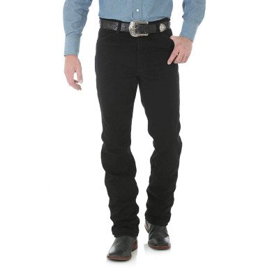 Черные мужские джинсы Wrangler Men's Cowboy Cut Slim Fit Jean Black 0936WBK, фото
