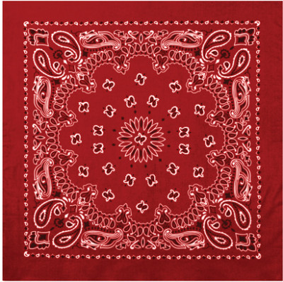 Красная бандана с черно-белым орнаментом Rothco Trainmen Bandana Red/White (56 x 56 см) 4142, фото