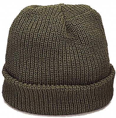 Шапка американская вязаная акриловая оливковая WiscKnit® Acrylic Watch Cap Olive Drab 5454, фото