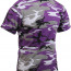 Футболка фиолетовый камуфляж Rothco T-Shirt Ultra Violet Camouflage 60176 - Футболка камуфлированная фиолетовый камуфляж Rothco T-Shirt Ultra Violet Camouflage 60176