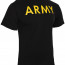 Тренировочная футболка черная армейская Rothco Army T-Shirt 60363 - Тренировочная футболка черная армейская Rothco Army T-Shirt 60363