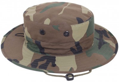 Панама лесной камуфляж с регулировкой размера Rothco Adjustable Boonie Hat Woodland Camo 52558, фото