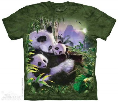 Футболка с пандами The Mountain T-Shirt Panda Cuddles 105886, фото