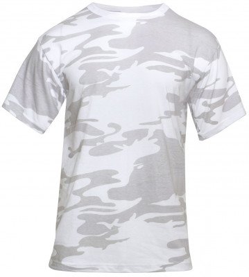 Футболка камуфлированная белый камуфляж Rothco T-Shirts White Camo 2182, фото