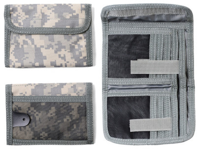 Кошелек делюкс армейский цифровой камуфляж Rothco Deluxe Tri-Fold ID Wallet ACU Digital Camo 11640, фото