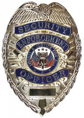 Серебряный жетон боевого офицера службы безопасности ROTHCO Deluxe Security Enforcement Officer Badge Silver 1915, фото