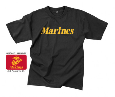 Rothco Marines Printed T-Shirt Black 60263, фото