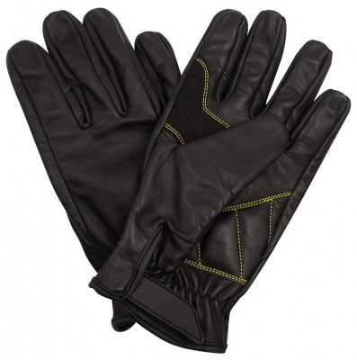 Черные кожаные тактические стрелковые перчатки Rothco Leather Military Shooters Glove 3453, фото