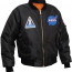 Летная черная куртка НАСА Rothco NASA MA-1 Flight Jacket Black 7328 - Летная черная куртка НАСА Rothco NASA MA-1 Flight Jacket Black 7328