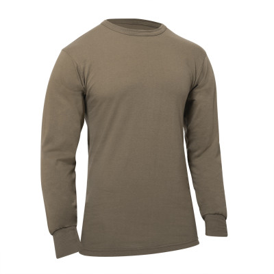 Коричневая футболка с длинным рукавом Rothco Long Sleeve T-Shirt Brown 60217, фото