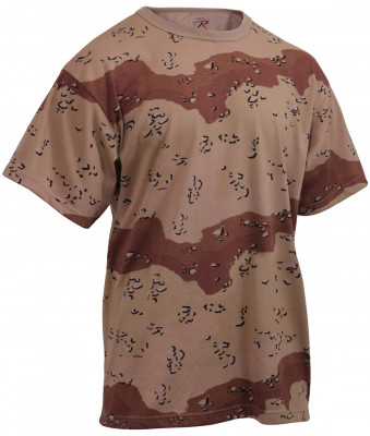 Футболка шестицветный пустынный камуфляж Rothco T-Shirt 6-Color Desert Camo 6767, фото