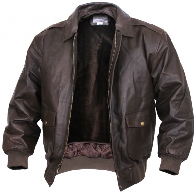 Кожаная винтажная коричневая куртка А-2 Rothco Classic A-2 Leather Flight Jacket Brown 7577, фото